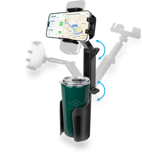 360 Degree Car Cup Smartphone Holder — Dashboard Installation Kits, TOKYO selection