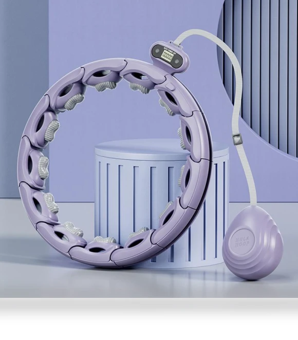 Adjustable Weighted Hula Hoop with Smart Massage — Kids Fitness, Zoomer