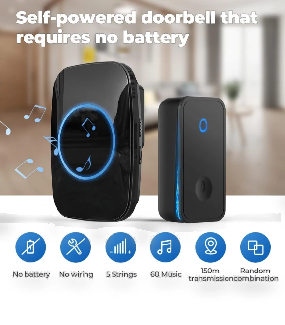 Autonomous Waterproof Wireless Doorbell Kit — Kits, YJMP Electronic