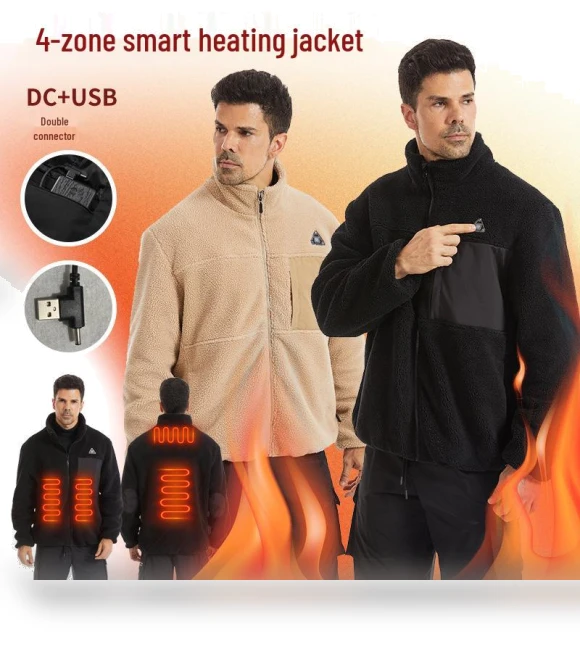 Exclusive Winter Smart Fleece Jacket with Heating — Fleece, BigSopping