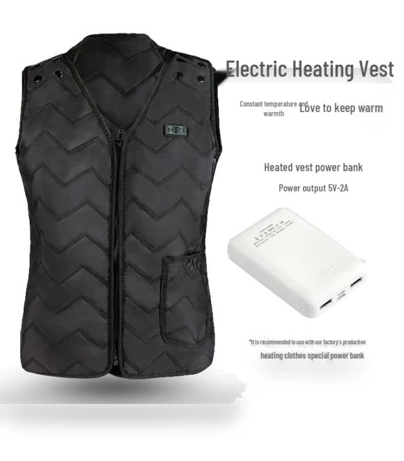 Heated Vest with Smart Rechargeable Electric Shoulder Pad — Vests, BigSopping