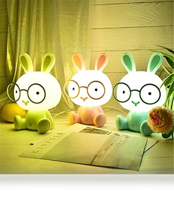 LED Touch Night Light with Cartoon Rabbit Design — Night Lights, Darling Home