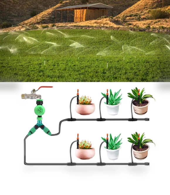 Mechanical Watering Timer — Automatic Irrigation, Three Body