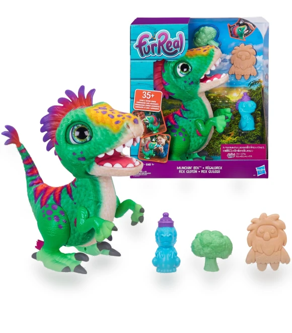 Munching Rex Plush Dinosaur Toy — Interactive, Hasbro