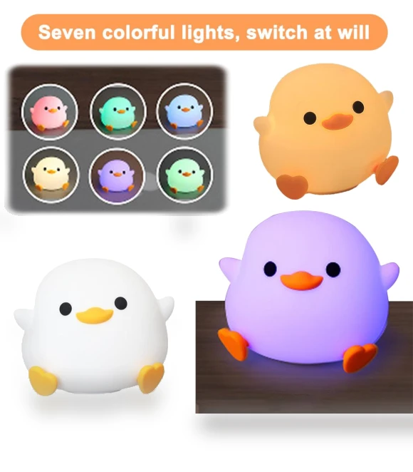 Silicone Duck Night Light — Night Lights, Chic Home