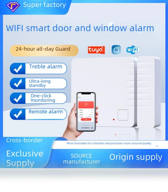 Smart WiFi Alarm for Door and Window — Smart Home Security, Golden Fern