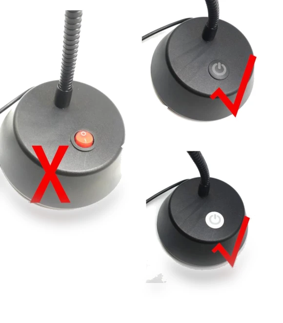 Touch Sensor Button with Adjustable Brightness — Ceiling Fan Wall Controls, Two Shy Girl