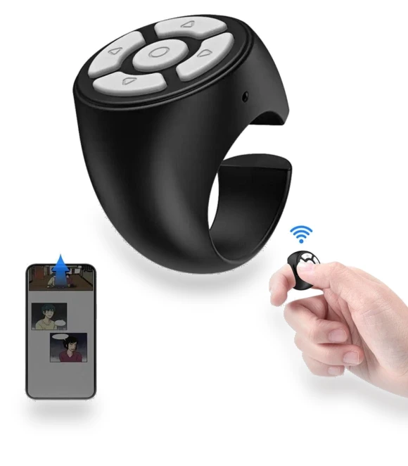 Wireless Bluetooth Media Control Button — Remote Controls, OIUnxmhy45