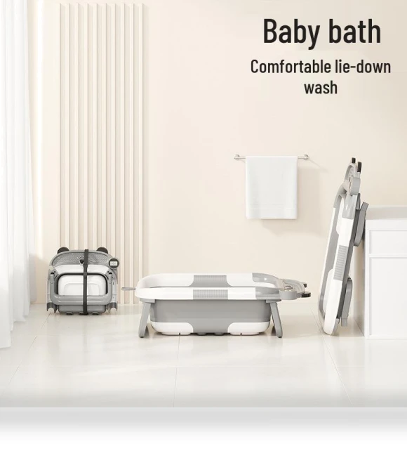 Foldable Baby Bathtub with Temperature Sensor — Tubs & Seats, Deals Supermarket