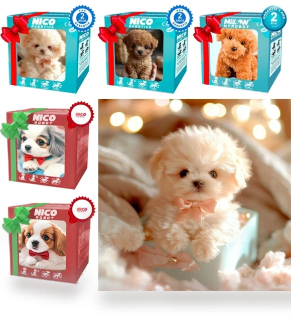 Plush Robot Puppy — Interactive, Happy Camp