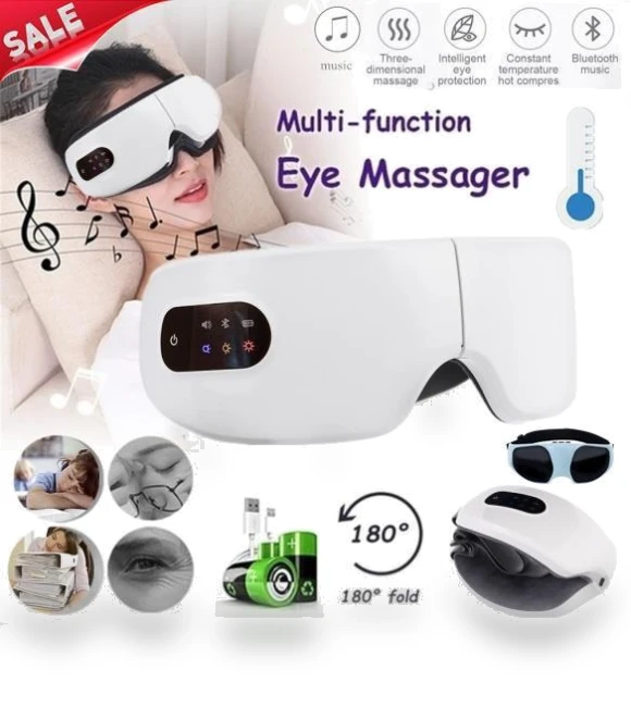 Portable Wireless Bluetooth Eye Massager — Rollers & Pens, Angel 05