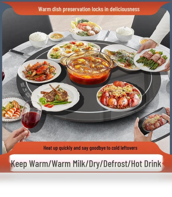 Smart Temperature-Controlled Dining Table and Food Warmer — Warming Drawers, Deals Supermarket