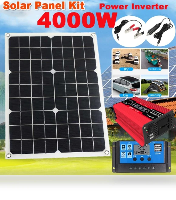Solar Power Station Kit 4000W — Power Inverters, Fluffy