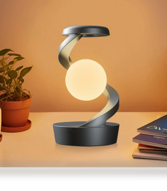 360° Rotating Floating Lamp with Motion Sensor — Study & Desk Lighting, HZruixiu