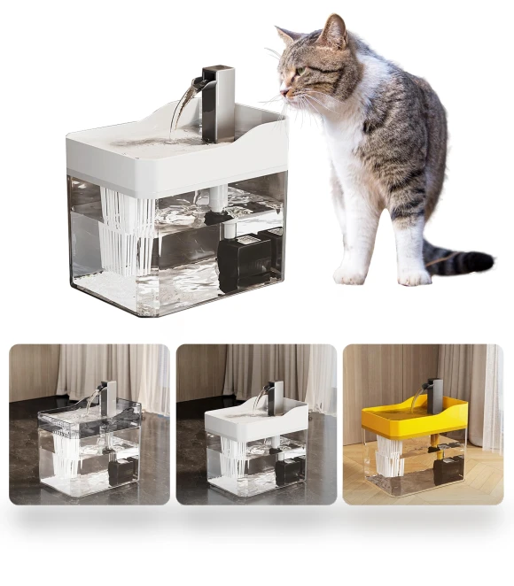 Automatic Water Fountain for Pets — Fountains, Three Body