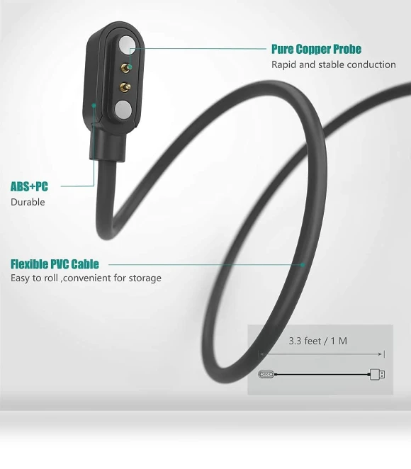 Magnetic USB Replacement Charging Cable — Smartwatch Charging Solutions, Lamshaw