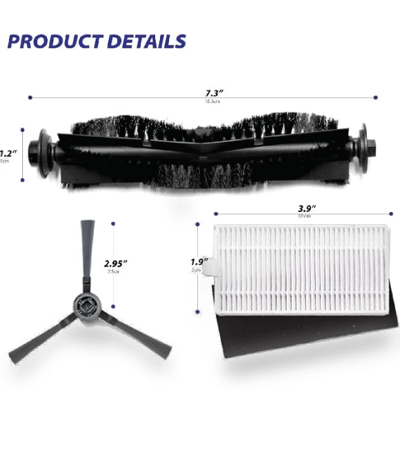 Replacement Parts for Self-Cleaning Robot Vacuum — Parts & Accessories