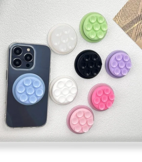 Silicone Suction Cup Phone Holder Pocket Socket Cellphone Grip Stand — Vehicle Phone Holders, fenguoiao151