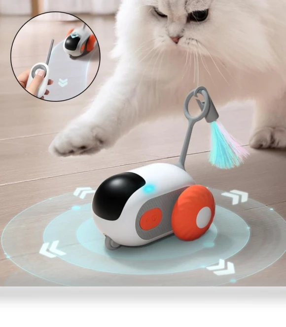 Smart Pet Toy with Remote Control — Interactive Animal Companions, YJMP