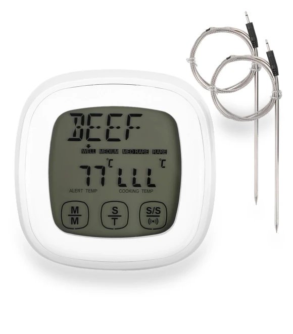 Digital BBQ Thermometer with Touch Screen and Timer Function — Grill Thermometers, 3CZY
