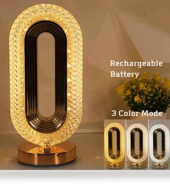 Modern Crystal LED Desk Lamp — Desk & Table Lighting, tijnwny
