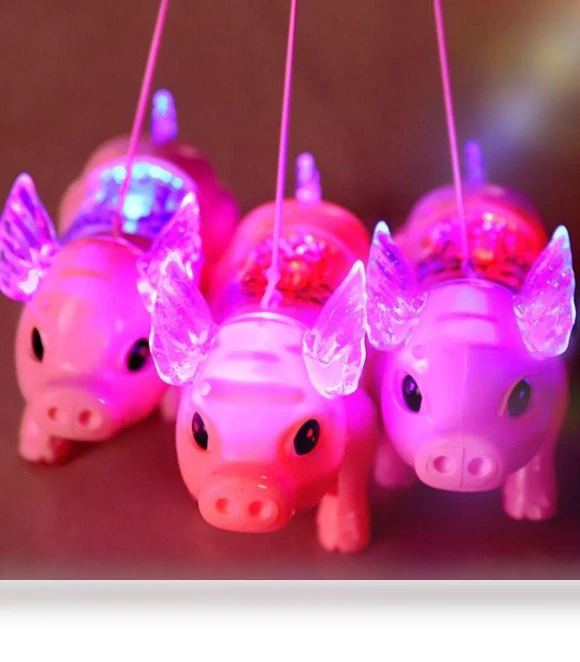 Musical Walking Pig Toy Figure — Wind-up Toys, Liingyimn