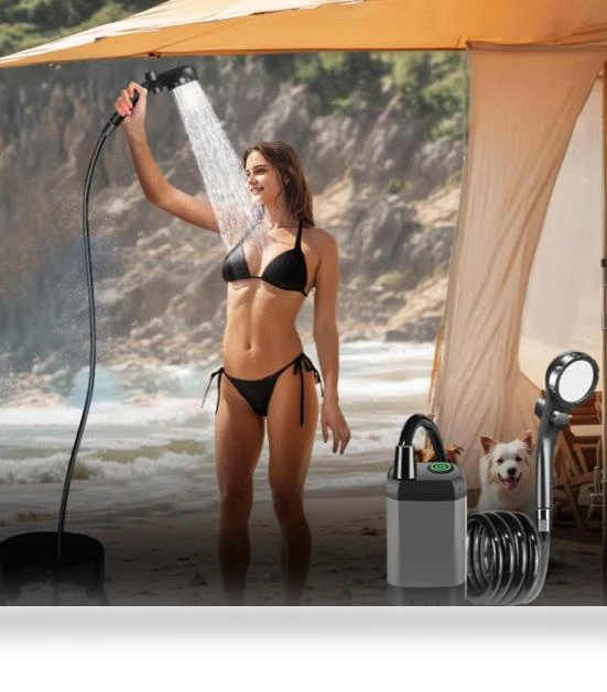 Portable Electric Shower — Outdoor Showers, Pavo