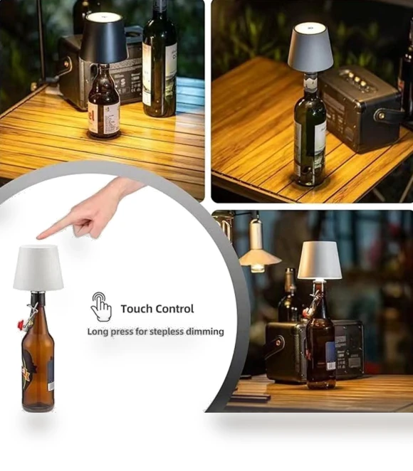 Rechargeable Wireless Bottle Light Head with Touch Control — Book Lights, Skyfree