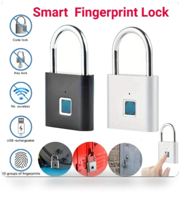 Smart Fingerprint Padlock — Padlocks & Hasps, Musk