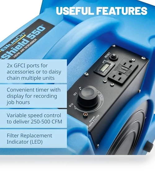 HEPA Air Scrubber — HVAC Filtration, BlueDri