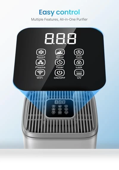 Large Room Air Purifier with HEPA and AOP Alkali Bucket — Activated Carbon Air Purifiers, BWS Alkali Inc.