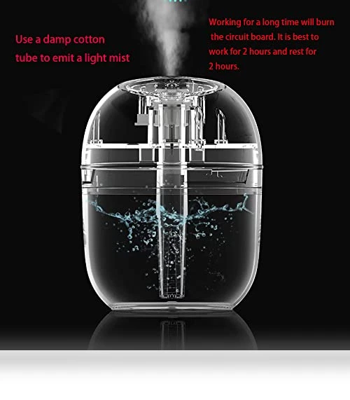 Mini Humidifier with 7 Color LED — Air Moisturizers, HOTFFISH