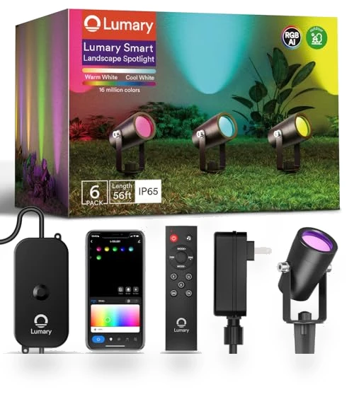Smart Landscape Lights — Outdoor Security & Flood Lighting, Lumary