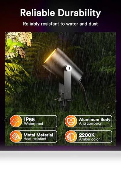 Smart Landscape Lights — Outdoor Security & Flood Lighting, Lumary