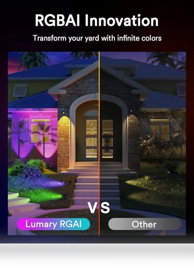 Smart Landscape Lights — Outdoor Security & Flood Lighting, Lumary