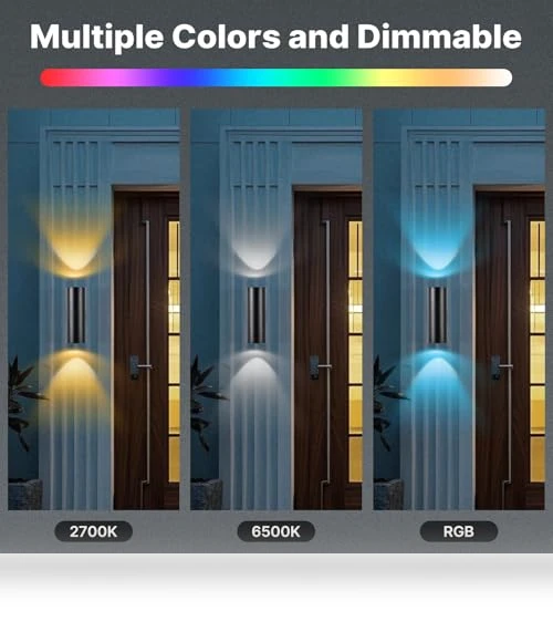 Smart Outdoor Wall Light — Garden Illumination, futxnziey