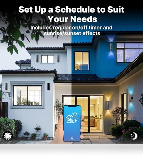 Smart Outdoor Wall Light — Garden Illumination, futxnziey