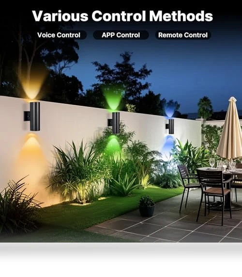 Smart Outdoor Wall Light — Garden Illumination, futxnziey