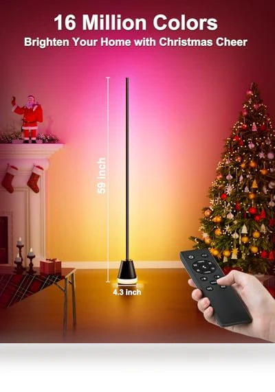 Smart RGB LED Corner Floor Lamp — Standing Lights, Keepsmile
