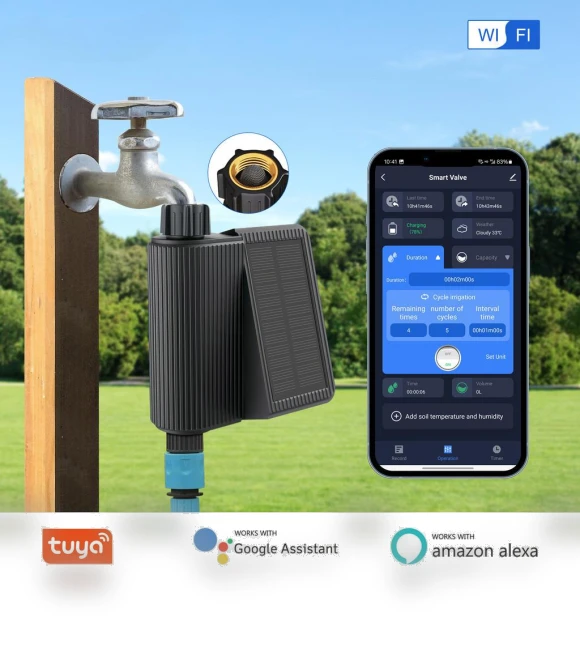 Smart Watering Timer with Solar Power — Controllers, Tuya