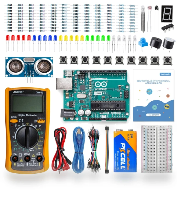 Starter Kit with Arduino Uno — Science Kits, SunFounder