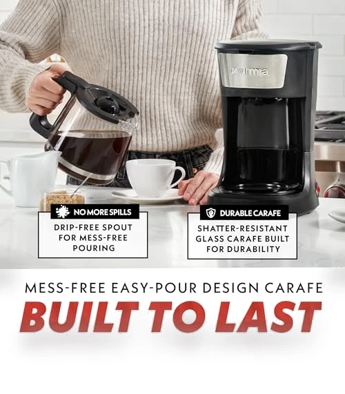 12-Cup One-Touch Drip Coffee Maker — Brewing Excellence, Gourmia