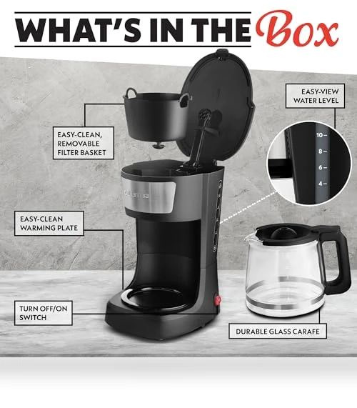 12-Cup One-Touch Drip Coffee Maker — Brewing Excellence, Gourmia