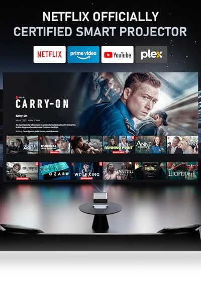 4K Projector with WiFi and Bluetooth — Home Theater Projectors, XuanPad