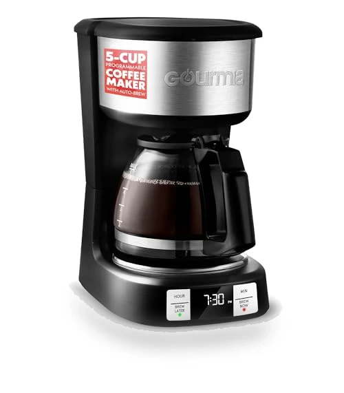 5-Cup Programmable Drip Coffee Maker — Coffee Makers, Gourmia