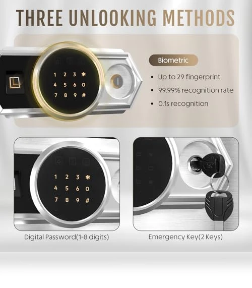 Biometric Safe Box with Smart Touch Screen — Cabinet Safes, SAPITAL