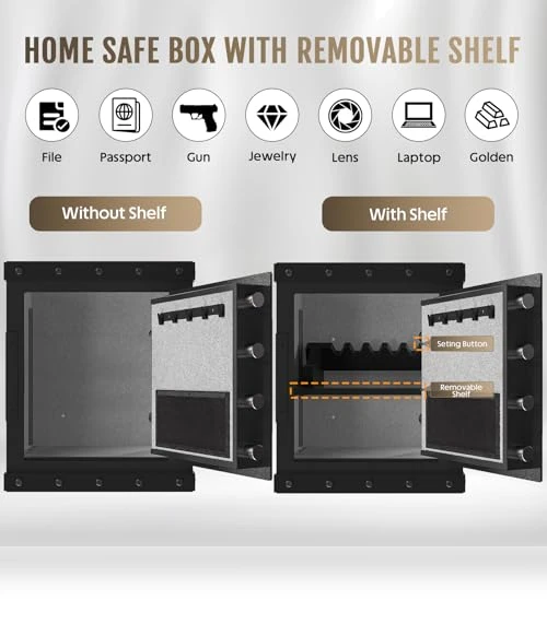 Biometric Safe Box with Smart Touch Screen — Cabinet Safes, SAPITAL