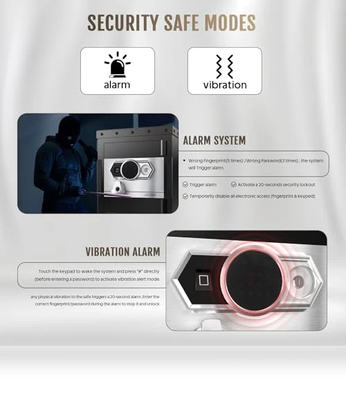 Biometric Safe Box with Smart Touch Screen — Cabinet Safes, SAPITAL