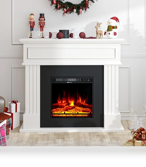 Electric Fireplace with Mantel — Electric Heating Solutions, oneinmil