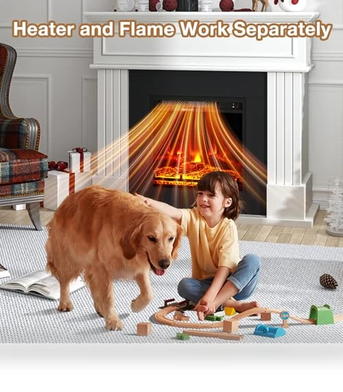 Electric Fireplace with Mantel — Electric Heating Solutions, oneinmil